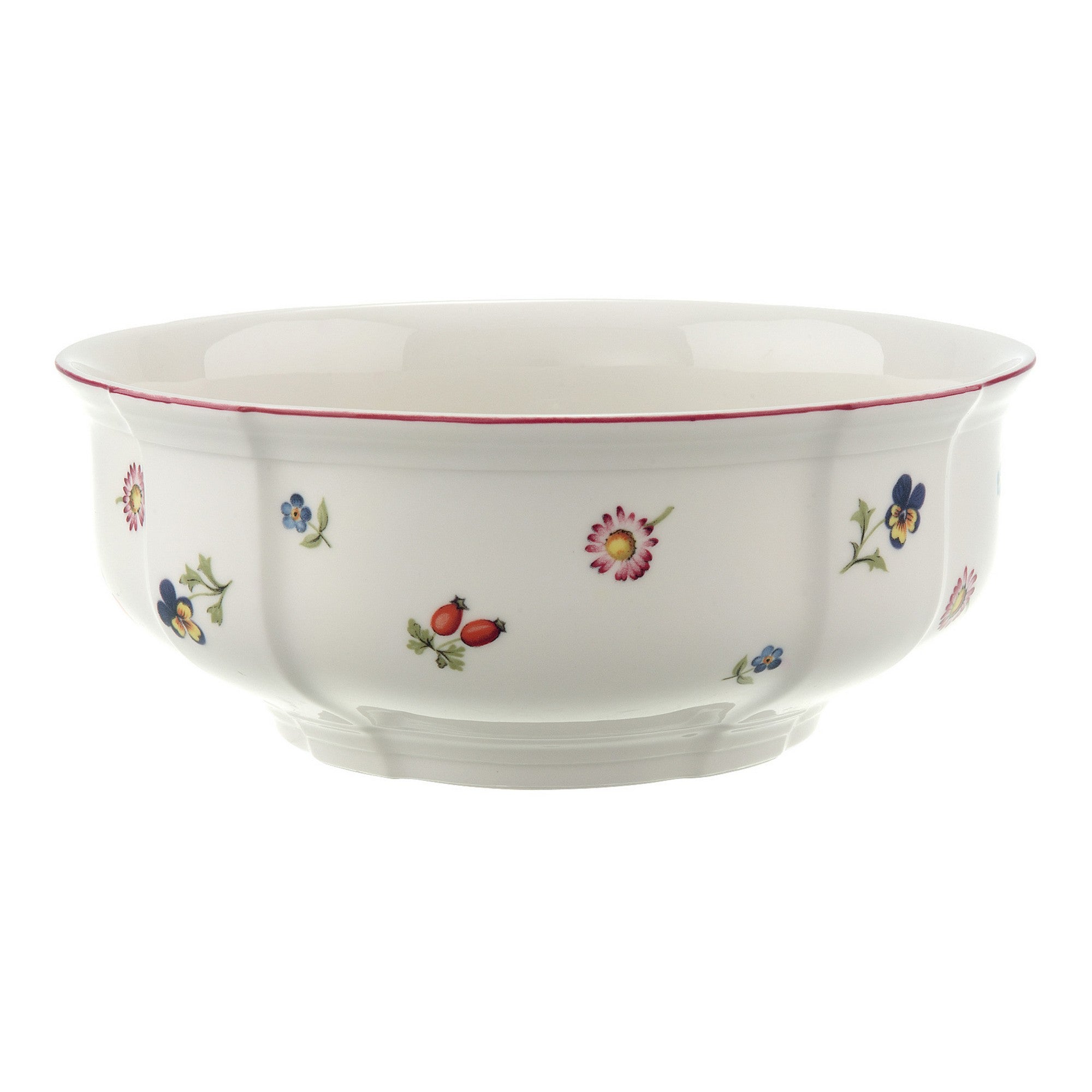 Petite Fleur Round Vegetable Bowl in Multi