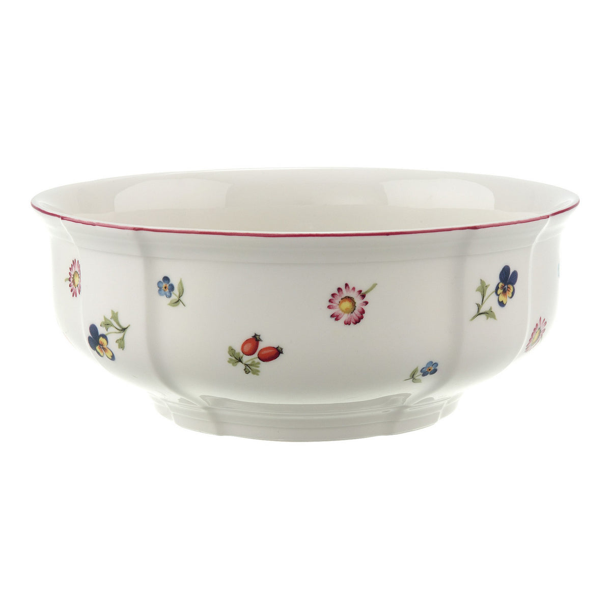 Petite Fleur Round Vegetable Bowl in Multi