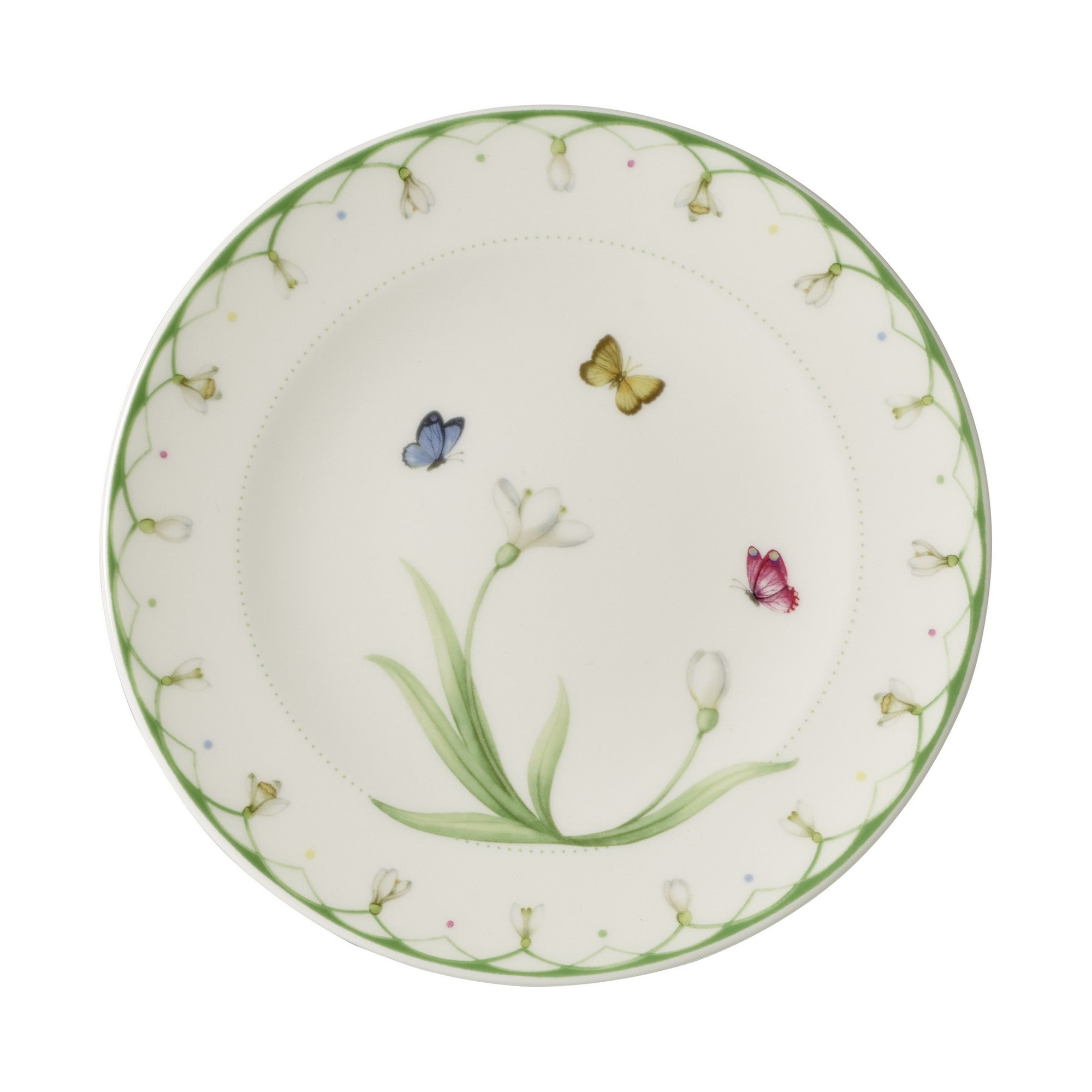 Colourful Spring Bread & Butter Plate in Multi