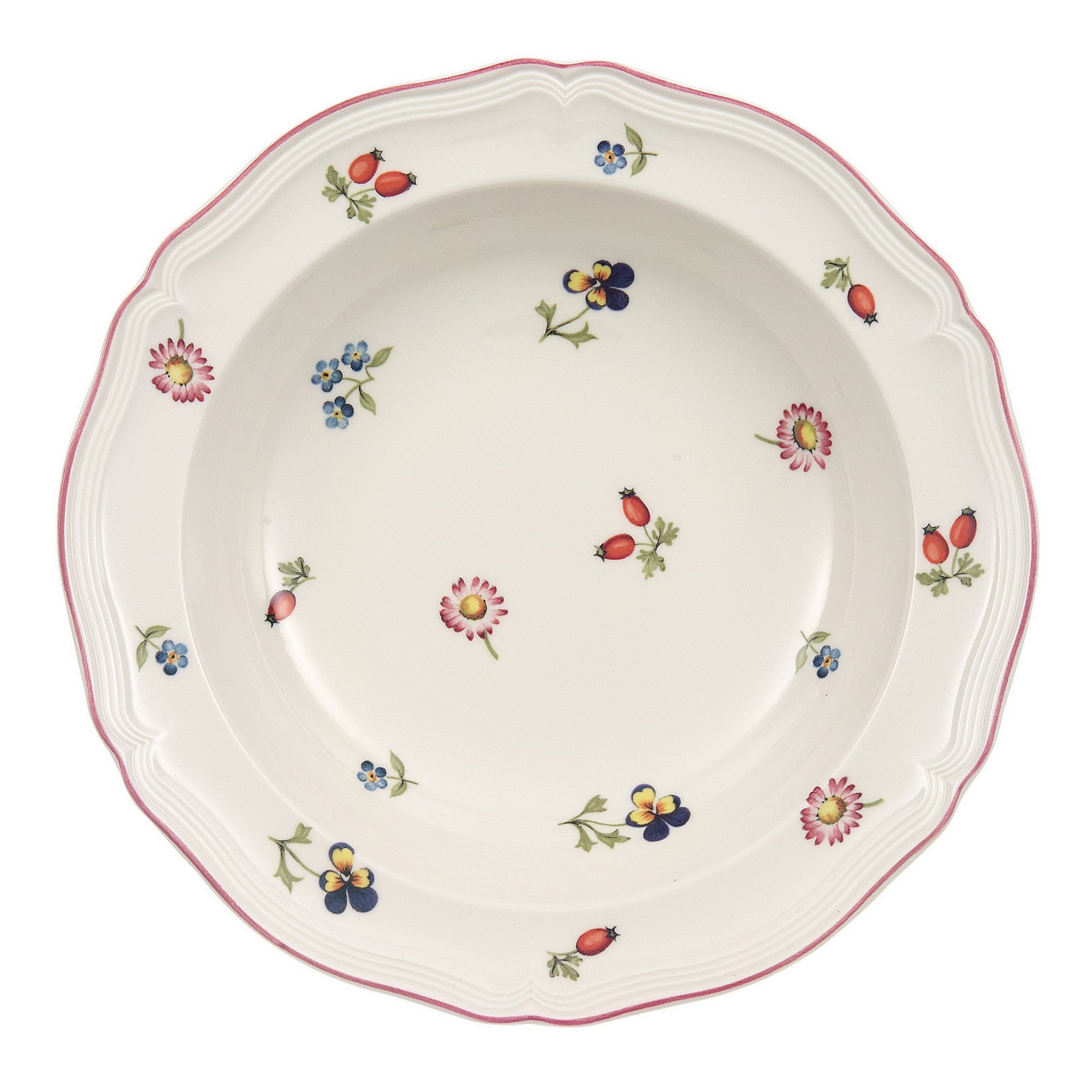 Petite Fleur Rim Cereal Bowl in Multi