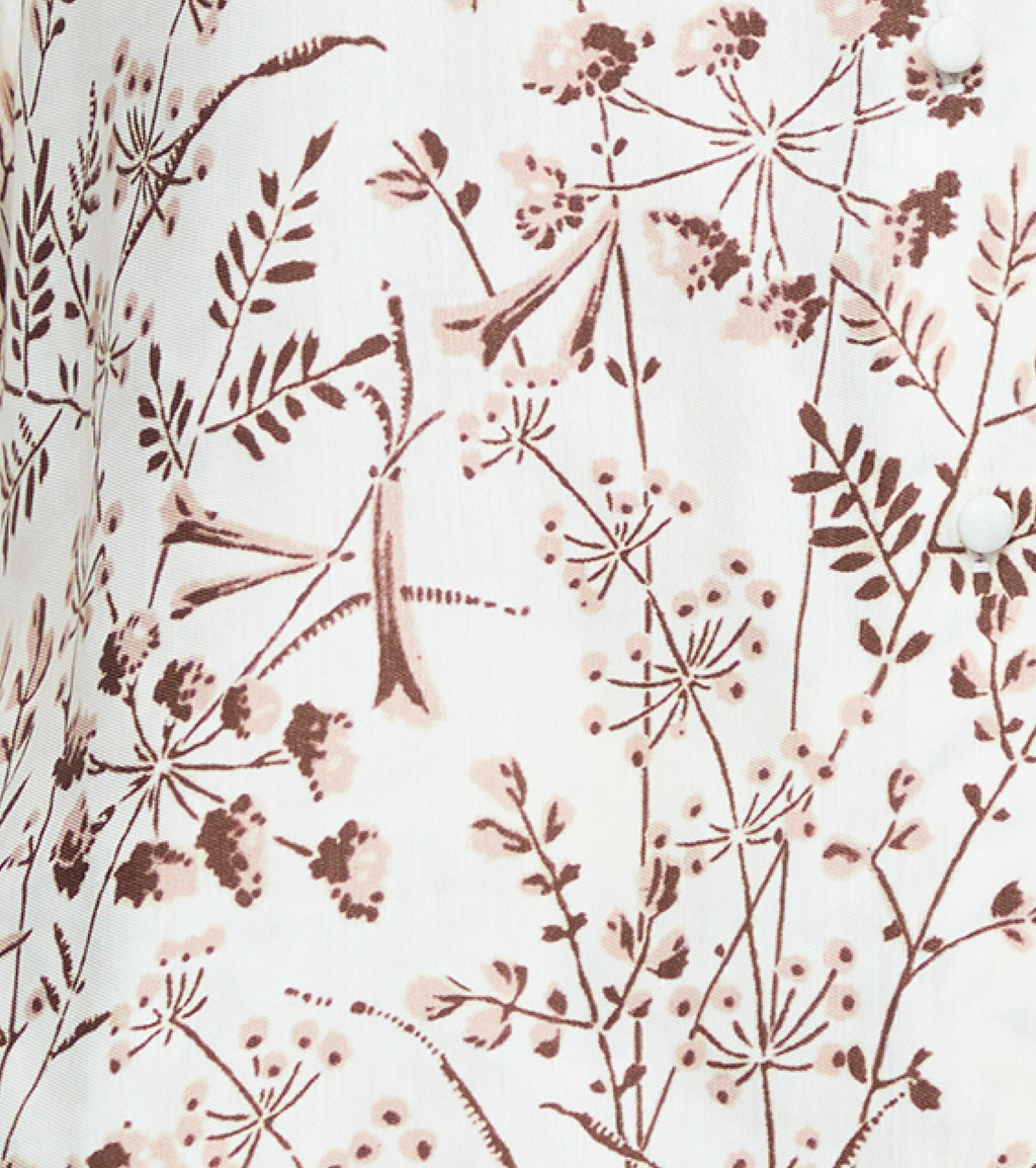 The Liv Top in Ivory Wildflower Field