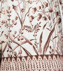The Audrey Short in Ivory Wildflower Field
