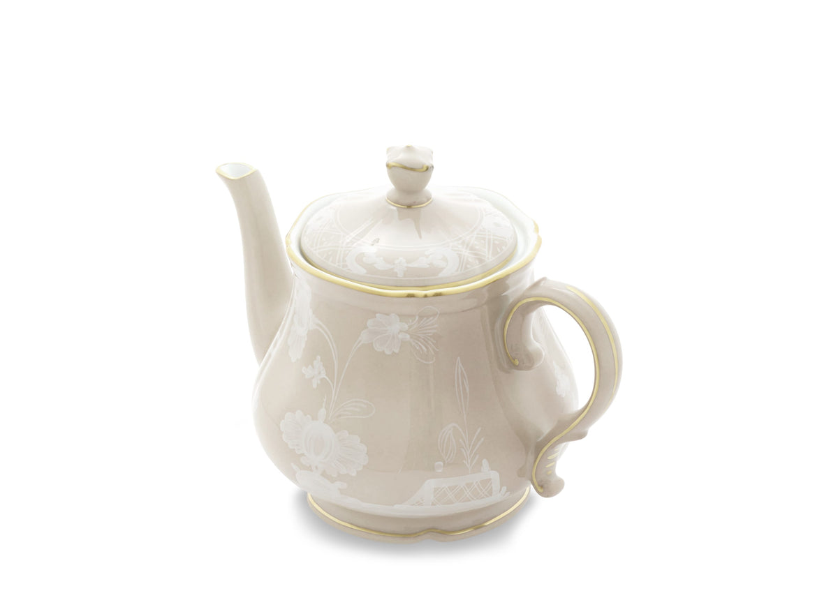 Oriente Italiano Teapot With Cover For 6 in Meringa