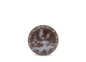 Oriente Italiano Round Box With Cover in Castagna