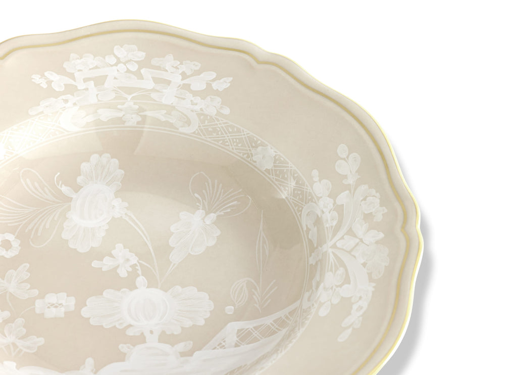 Oriente Italiano Antico Doccia Soup Plate in Meringa