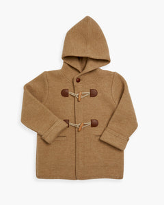 Boys or girls Hooded Duffle Coat Beige