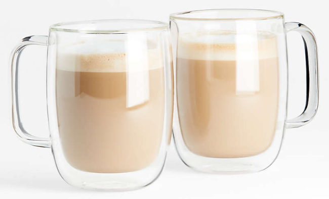 Zwilling Sorrento Plus Latte Glass Mugs, Set of 2