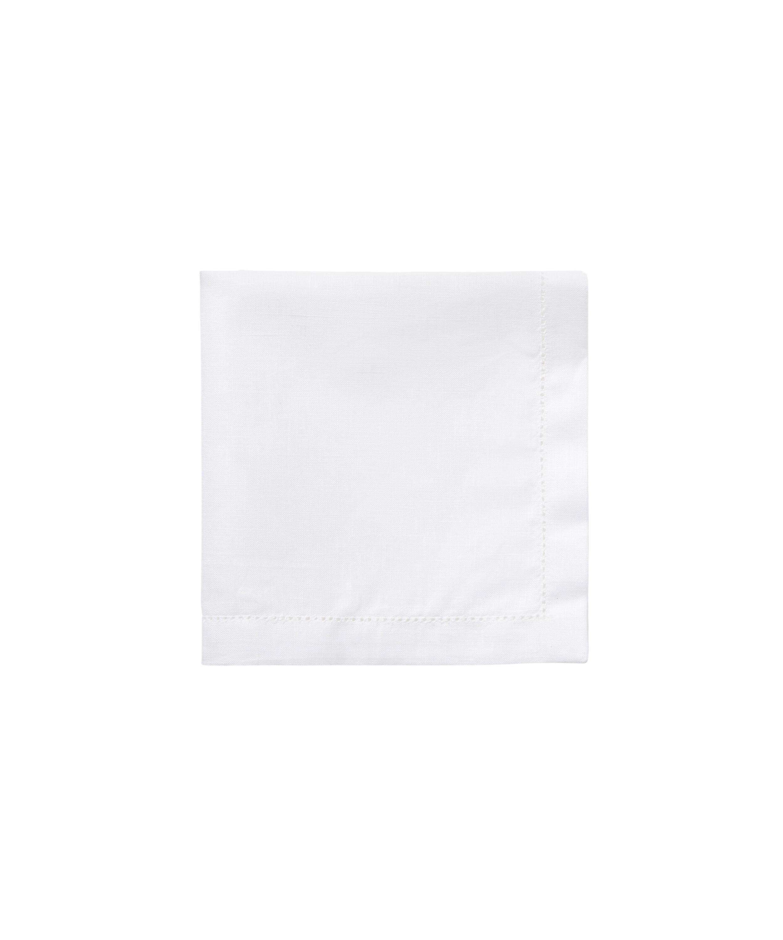 Classic Hemstitch Linen Napkin, White