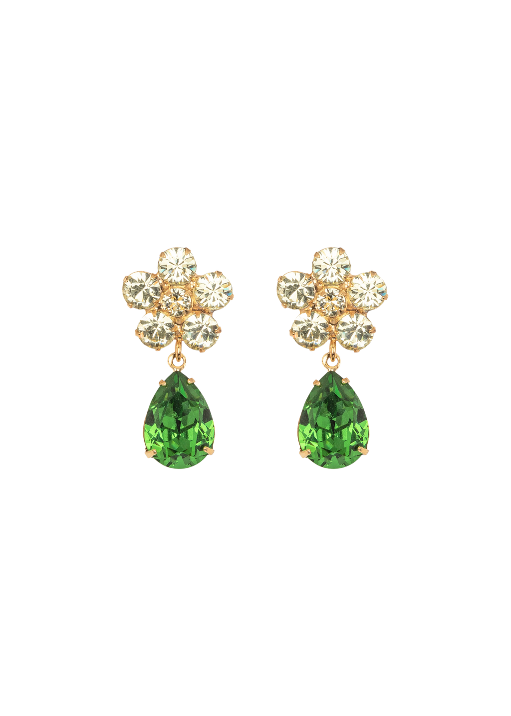 Janna Earrings in Fern