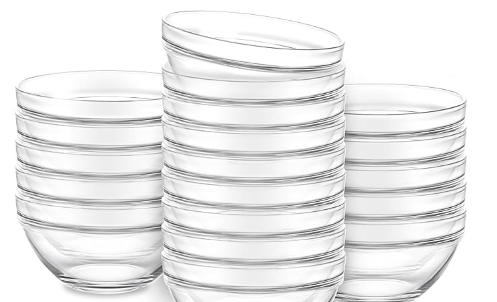 20 3" Small Glass Bowls