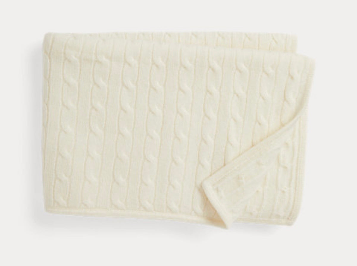 Cable-Knit Cashmere Blanket