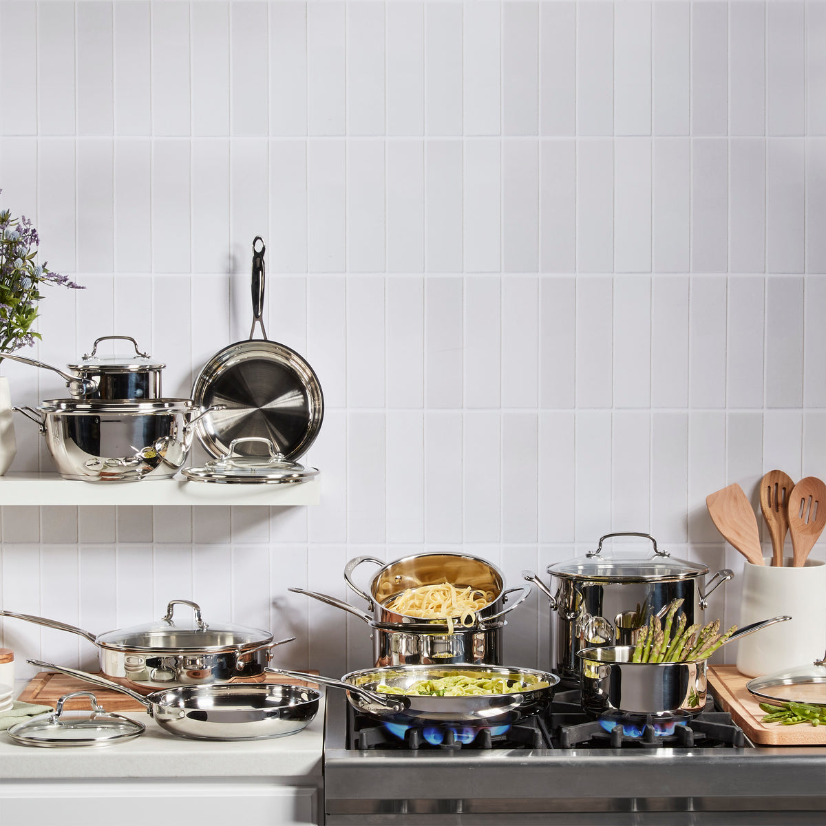 Chef's Classic® Stainless 17-Piece Chef's Classic Stainless Set in Stainless Steel