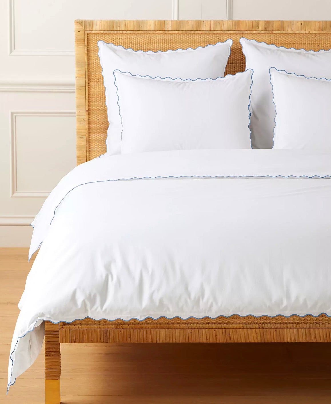 Wave Percale Duvet Cover
