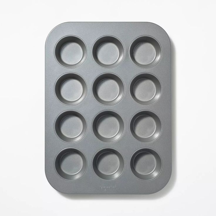 12ct Nonstick Aluminized Steel Muffin Pan