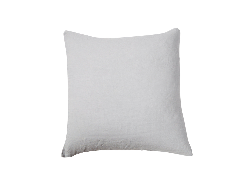 Washed Linen Cushion Cover in Sky