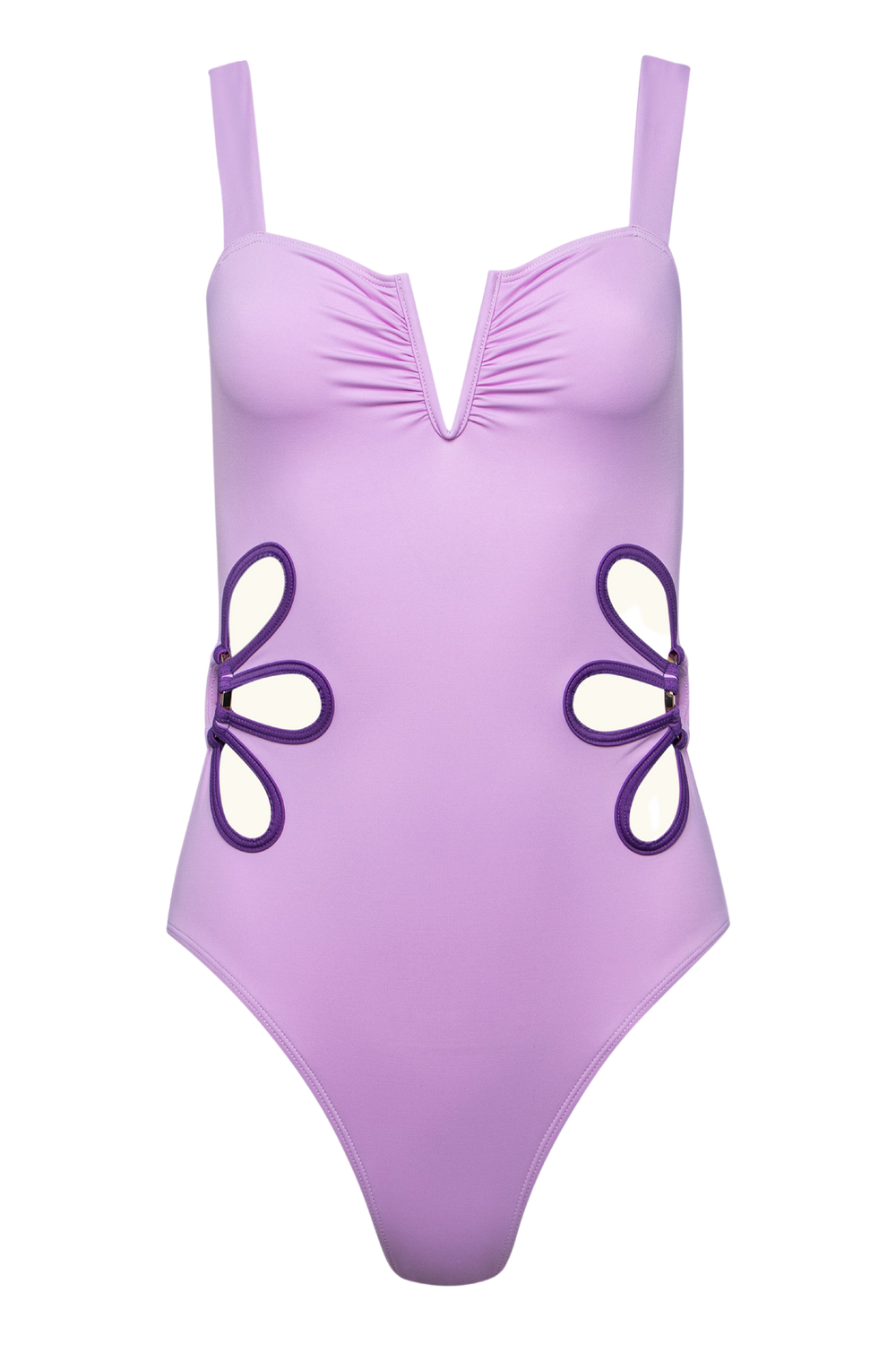 The Flora One-Piece in Lilac & Plum