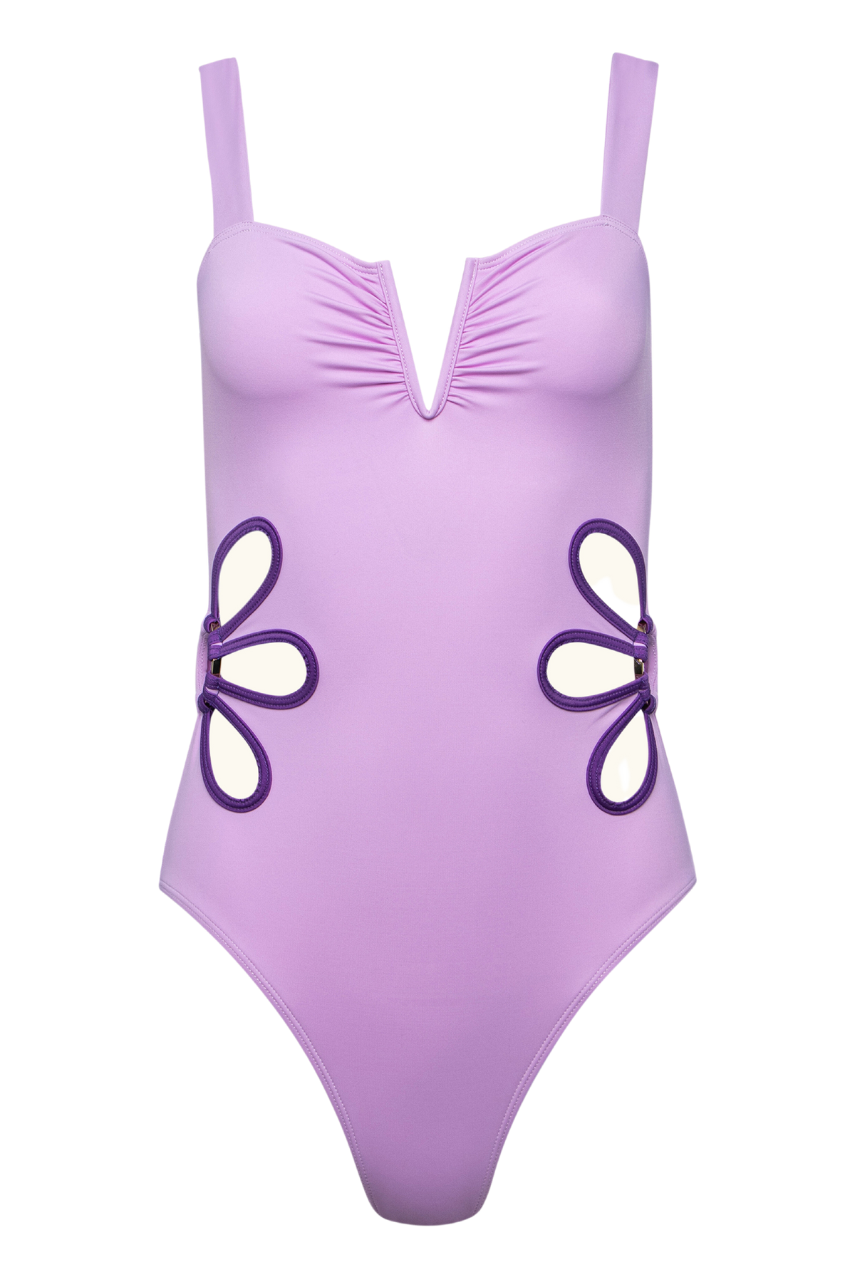 The Flora One-Piece in Lilac & Plum