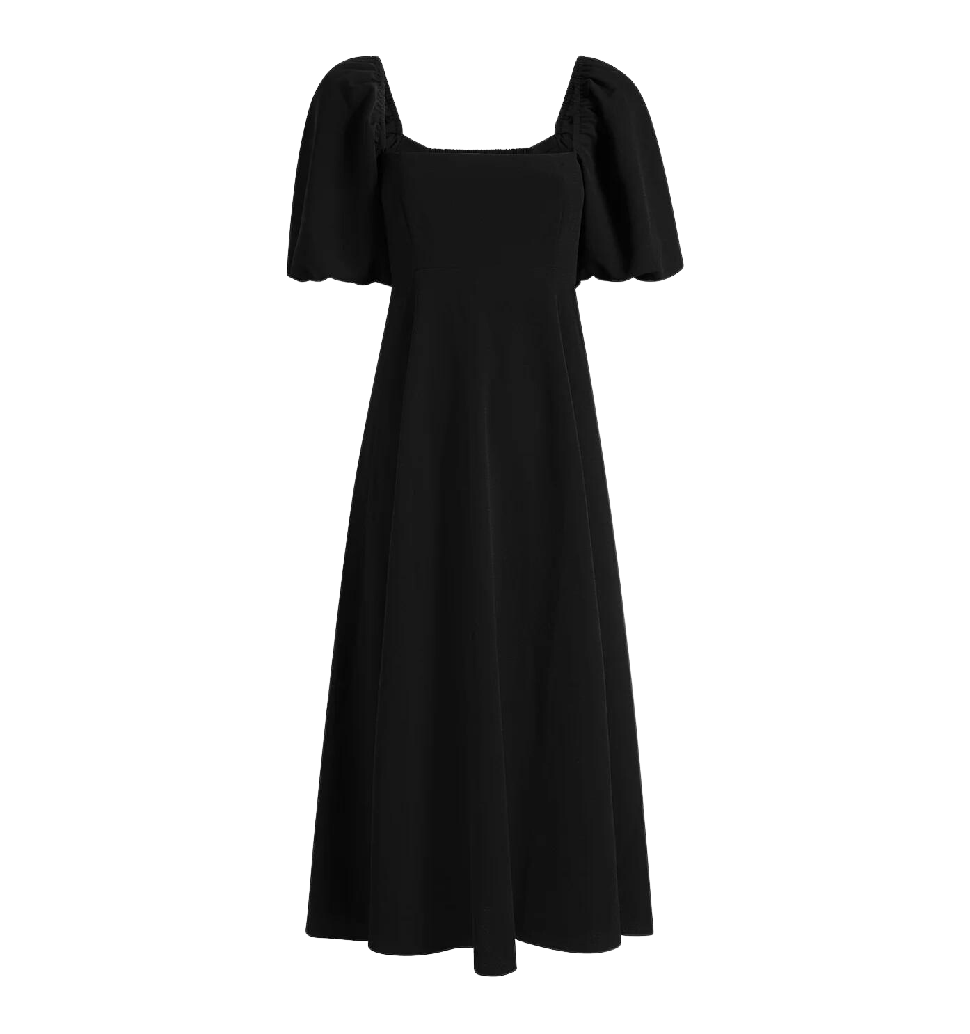 The Matilda Dress in Black Crepe