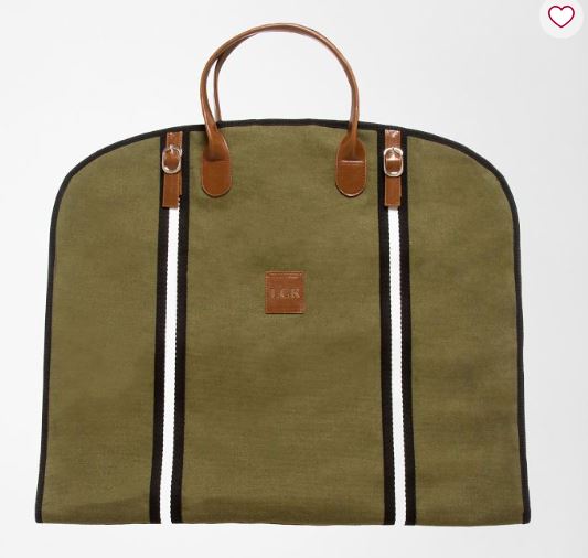 Canvas Twill Stripe Garment Bag