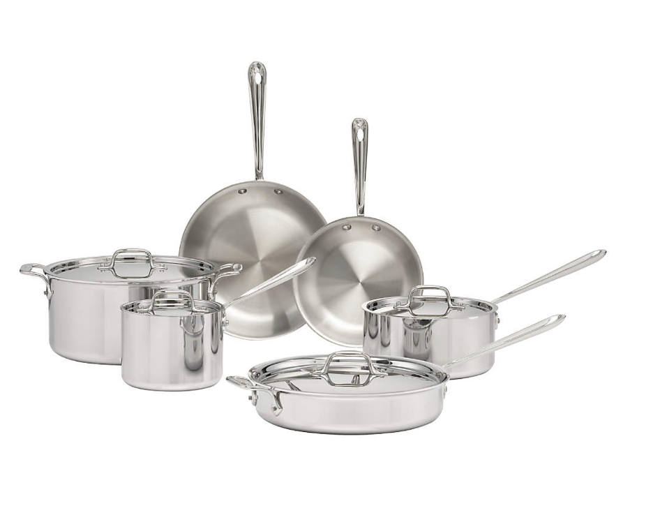 All-Clad Stainless 10-Piece Cookware Set