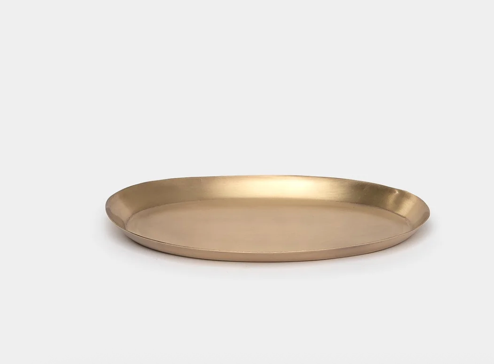 Brass Oval Tray Small