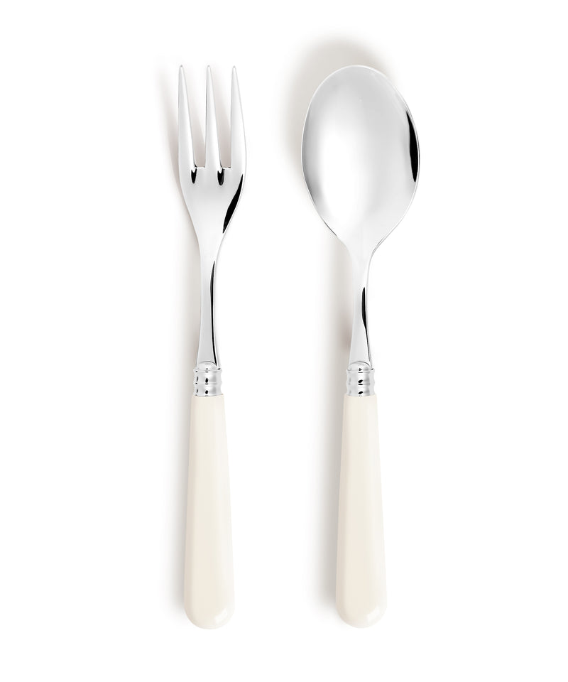 Altea Pale Ivory and Stainless Steel Serving Set