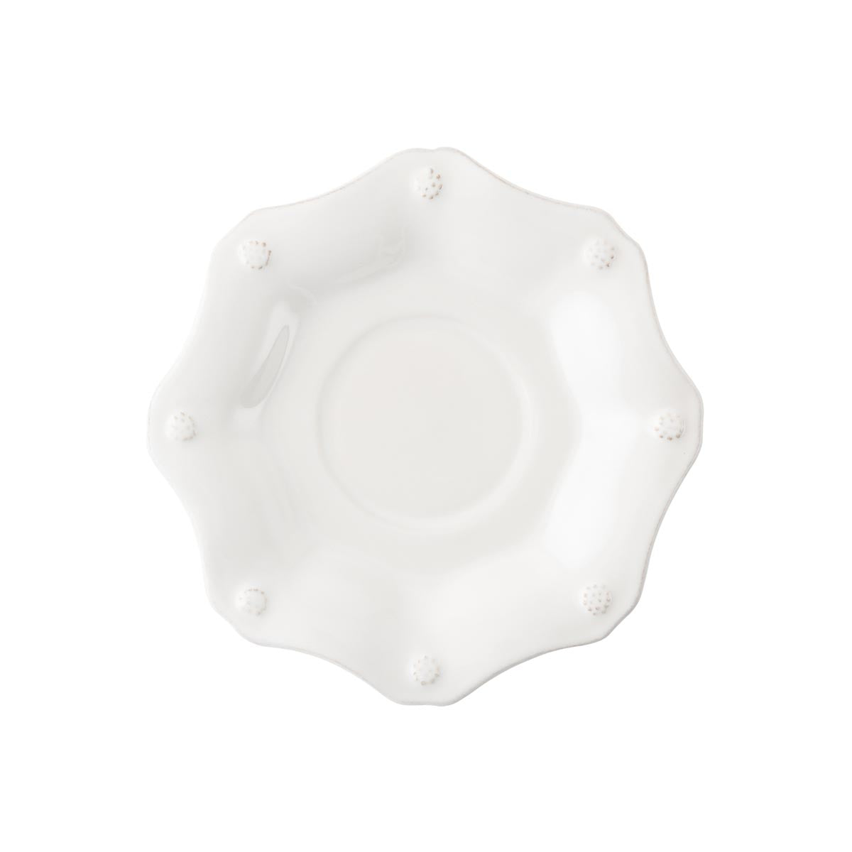 Berry & Thread Whitewash Scallop Saucer