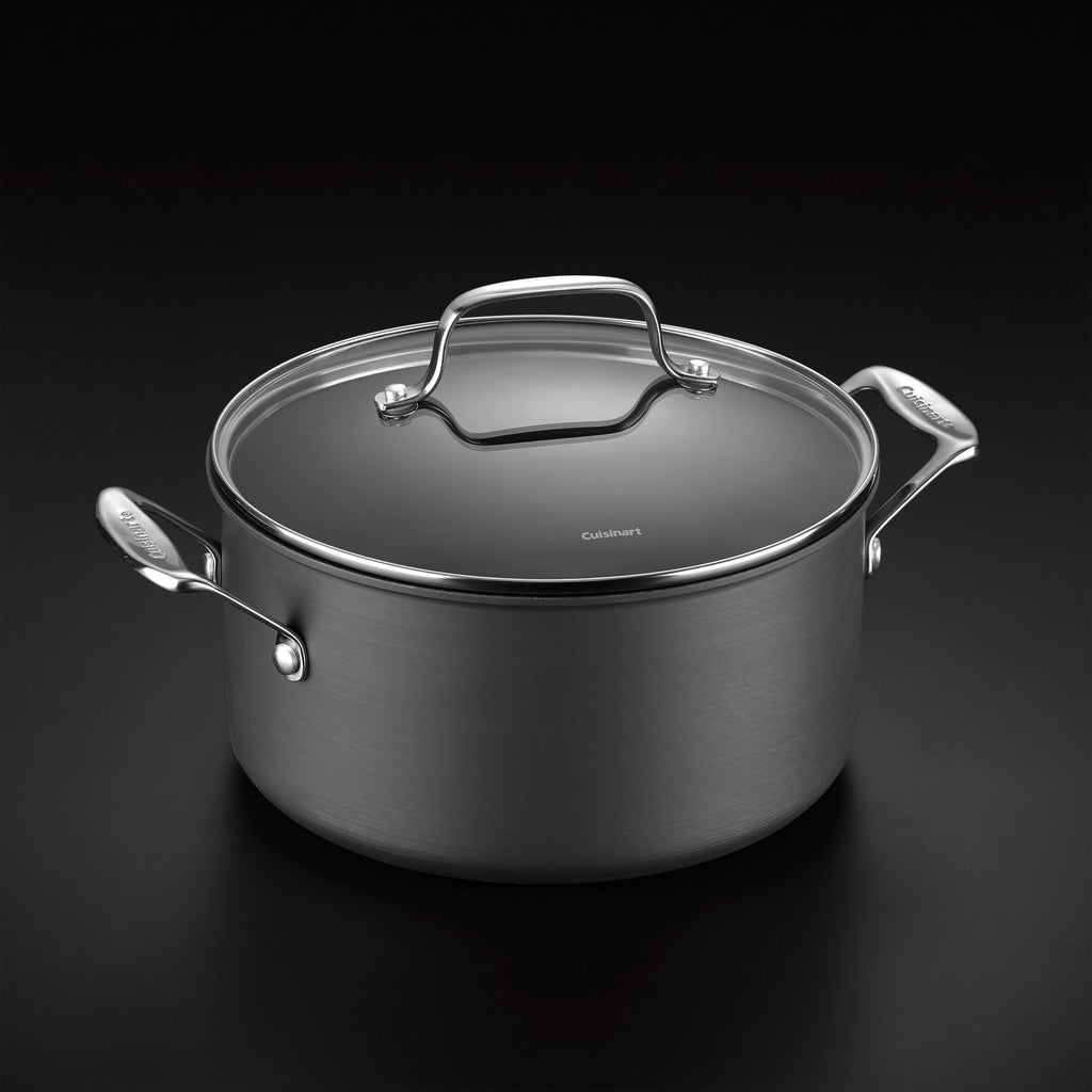 Chef's Classic® Nonstick Hard Anodized 6 Quart Stockpot in Black