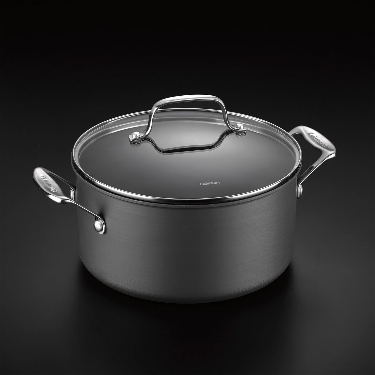 Chef's Classic® Nonstick Hard Anodized 6 Quart Stockpot in Black