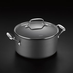 Chef's Classic® Nonstick Hard Anodized 6 Quart Stockpot in Black