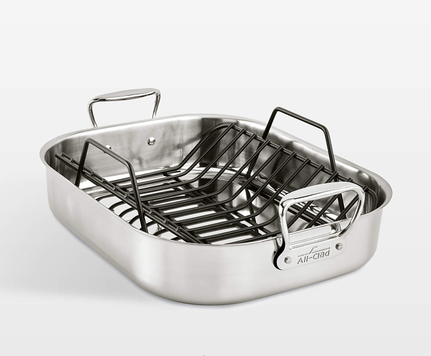All-Clad ® Large 16"x13" Stainless Steel Roasting Pan with Rack