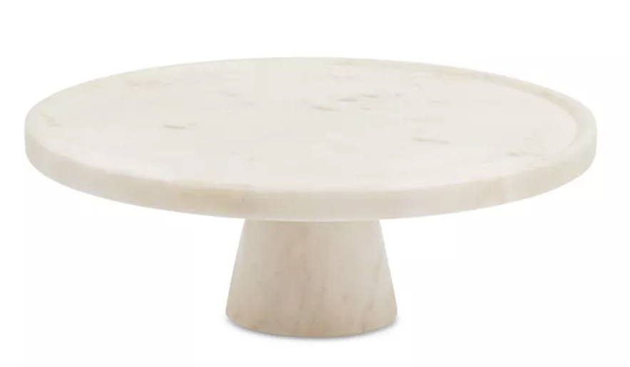 Blue Pheasant Samantha 11.5" Marble Cake Stand