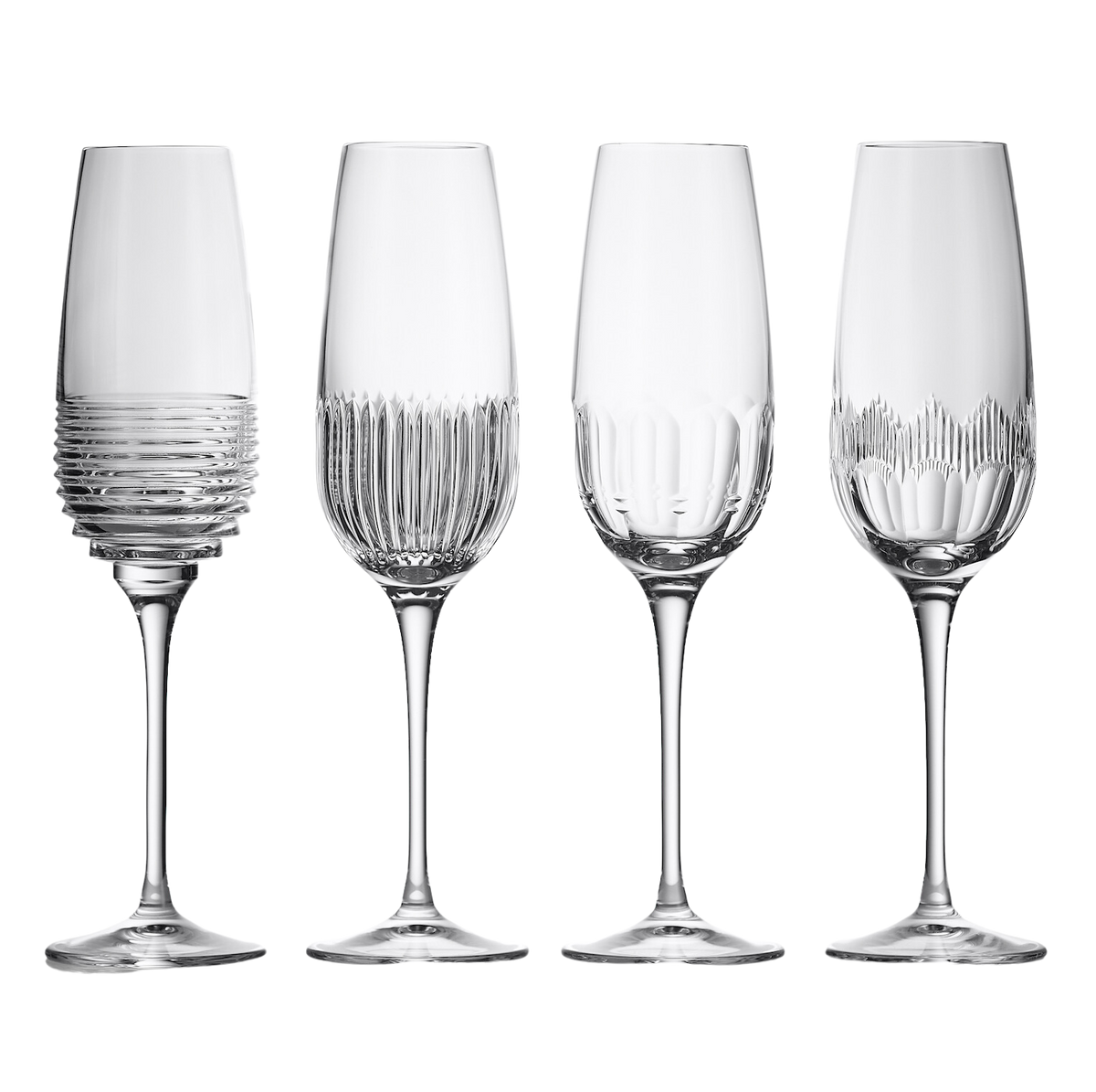 Mixology Flute 335ml 11 fl oz, Mixed Set of 4