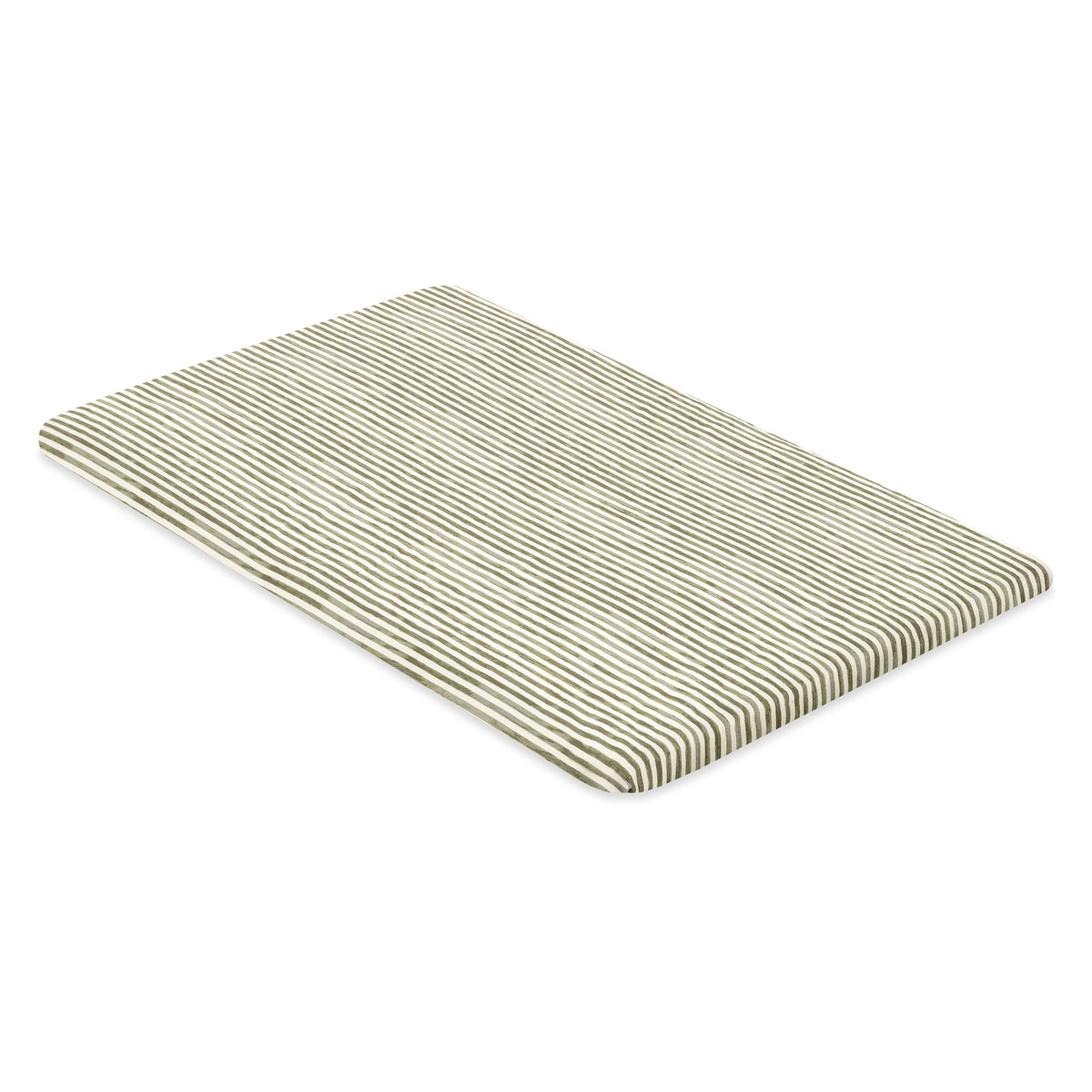 All-Stages® Bassinet Sheet in GOTS Certified Organic Brushed Cotton by Nate Berkus in Juniper Stripe