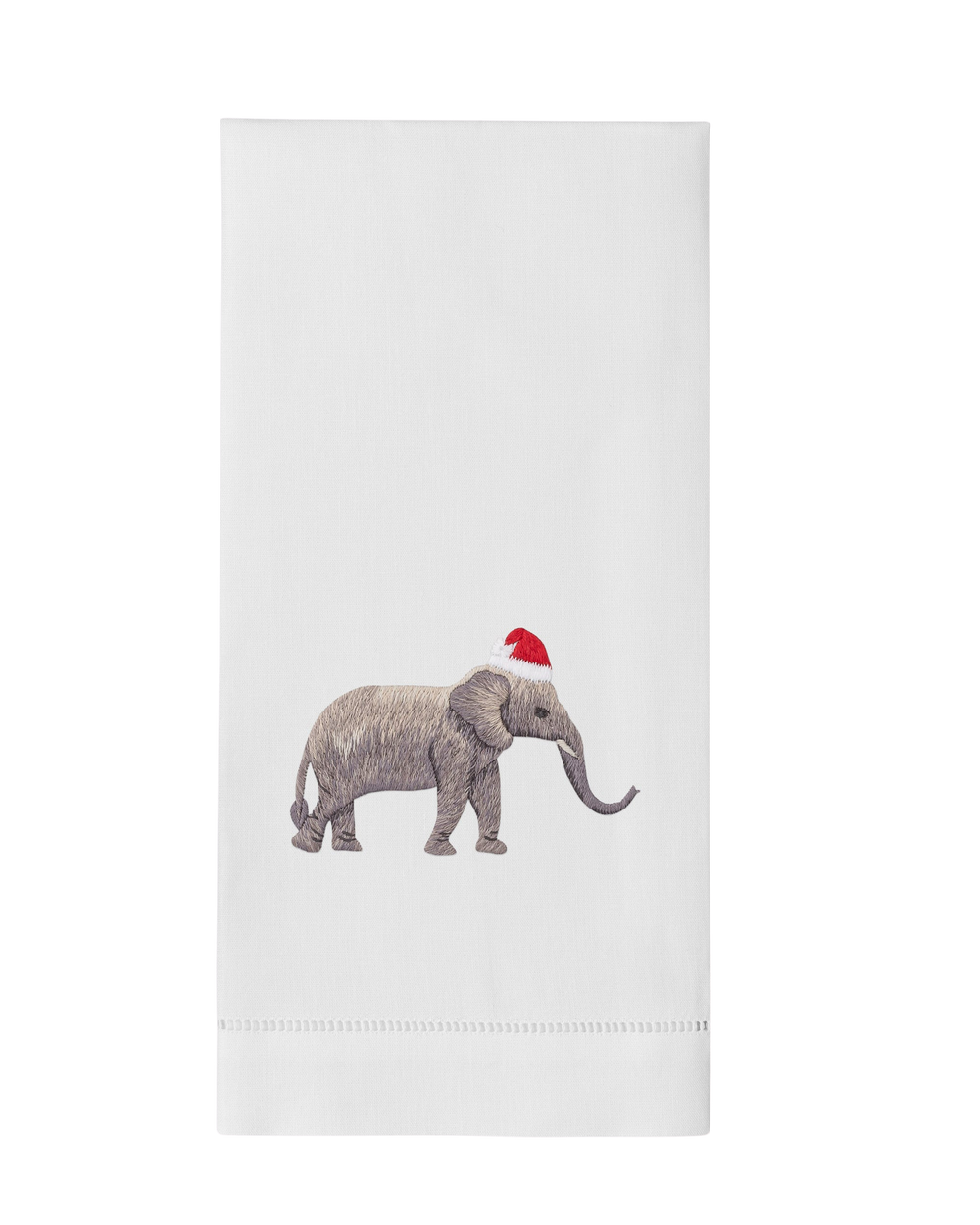 Santa Hat Elephant Hand Towel