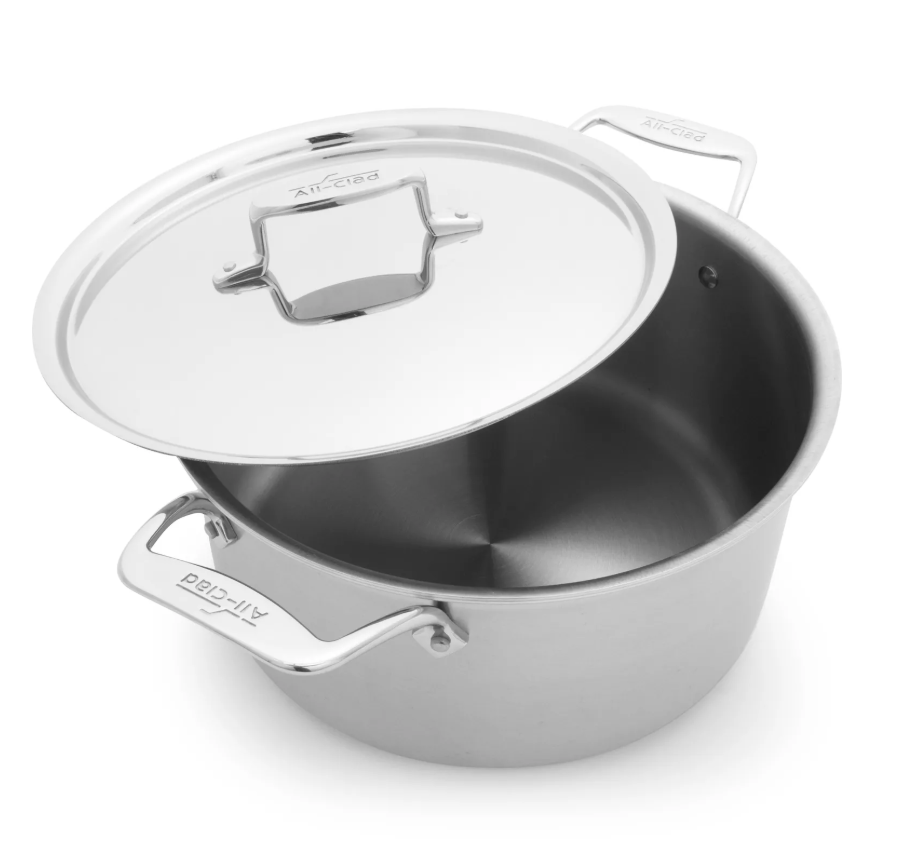 All-Clad D5 Brushed Stainless Steel Stockpot, 8 qt.