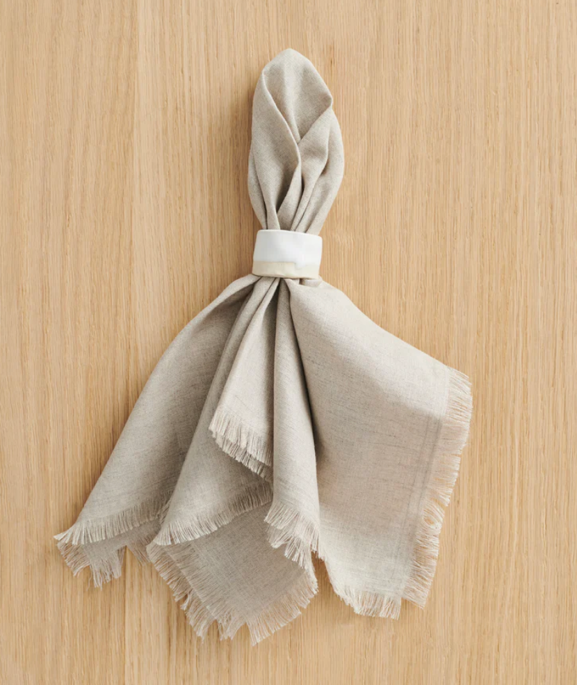 Ceramic Napkin Rings Set of 4