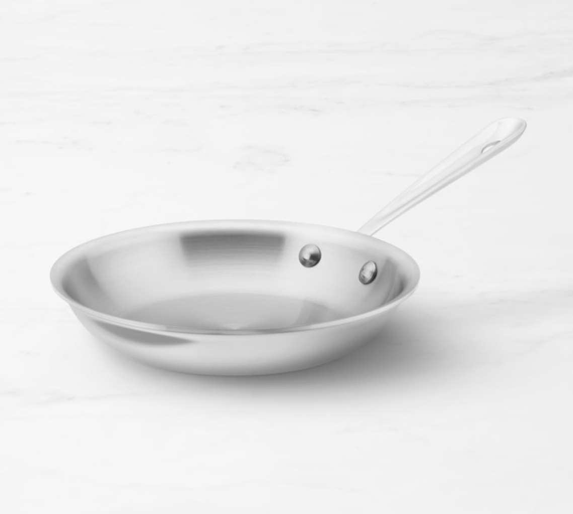All-Clad D3® Tri-Ply Stainless-Steel Fry Pan - 8"