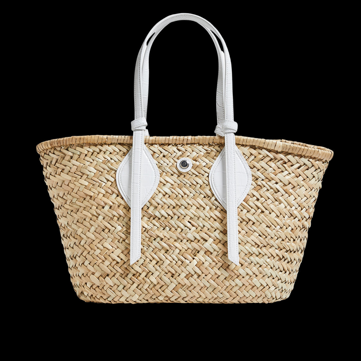 The Market Tote in Optic White