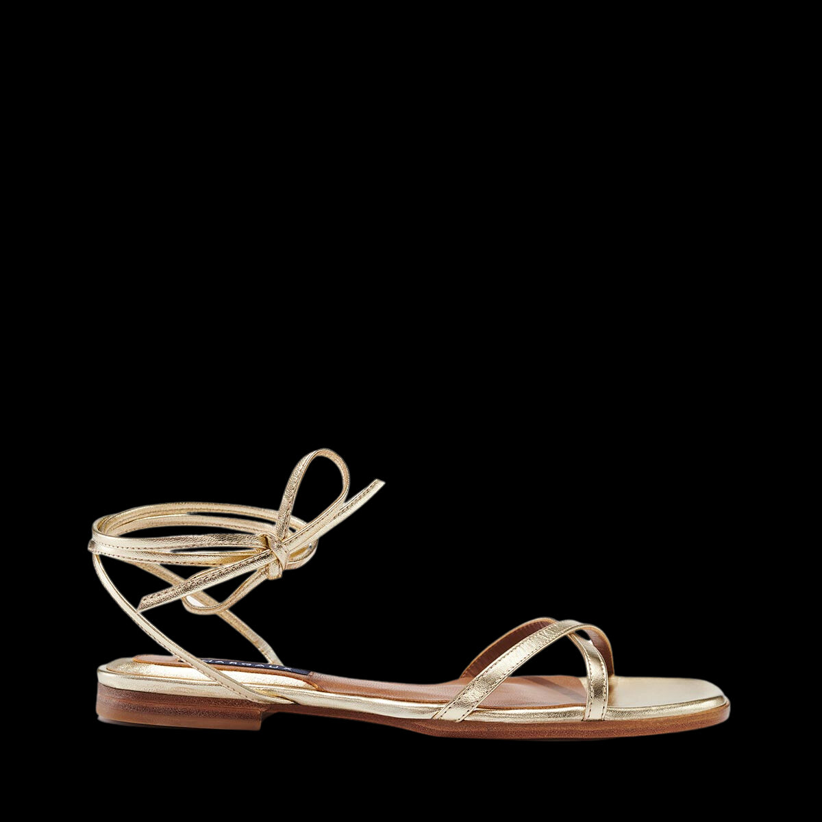 The Wrap Sandal in Champagne