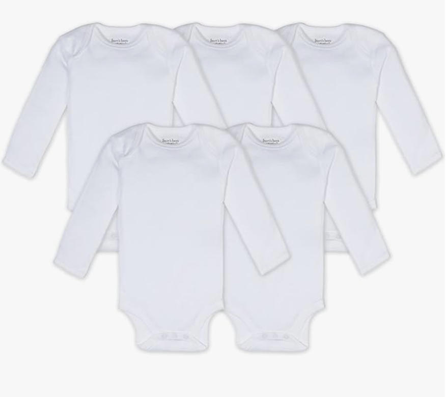 Baby Unisex Baby Bodysuits, Long sleeve 5 pack