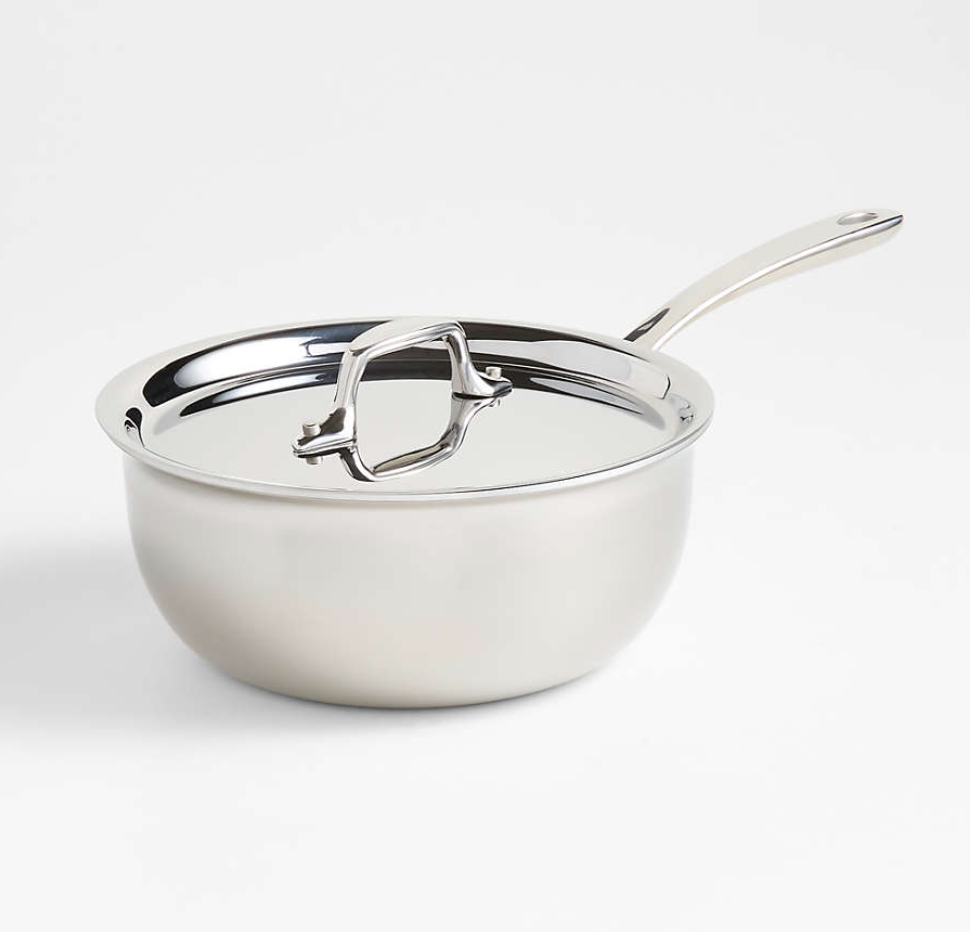 All-Clad ® d3 Curated 2.5-Quart Saucier with Lid