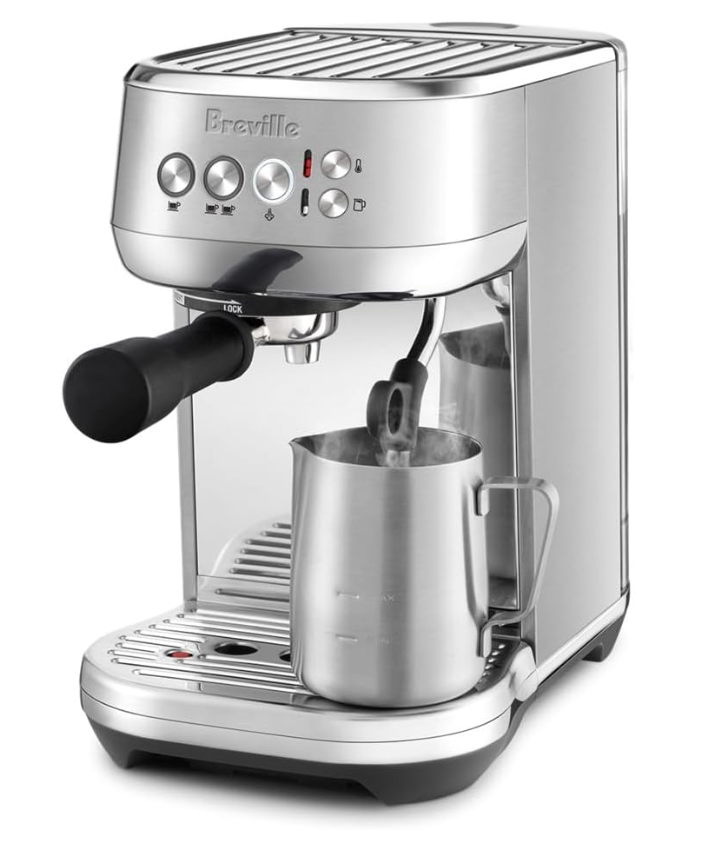 Breville the Bambino Plus Espresso Machine with Auto Milk Frother, Espresso Maker with Seconds Heat Up, Cappuccino & Latte Machine for Home, BES500BSS, Brushed Stainless Steel