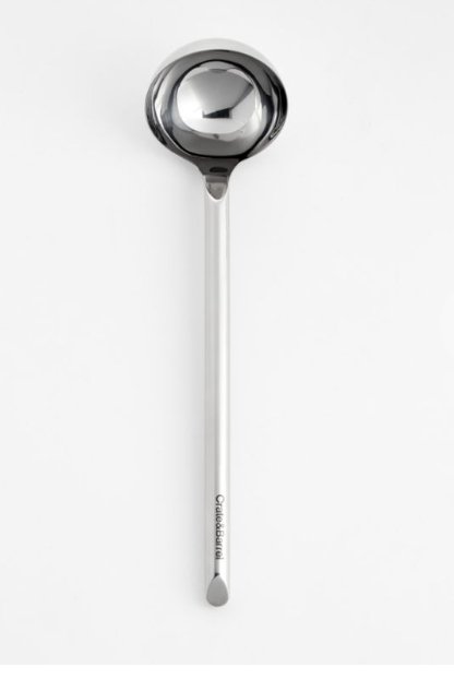 Crate & Barrel Stainless Steel Ladle