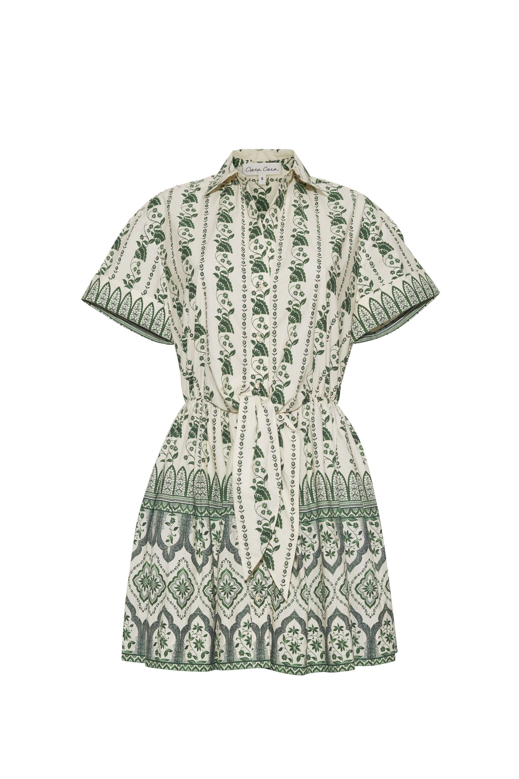 Asbury Mini Dress in Vining Flora Green