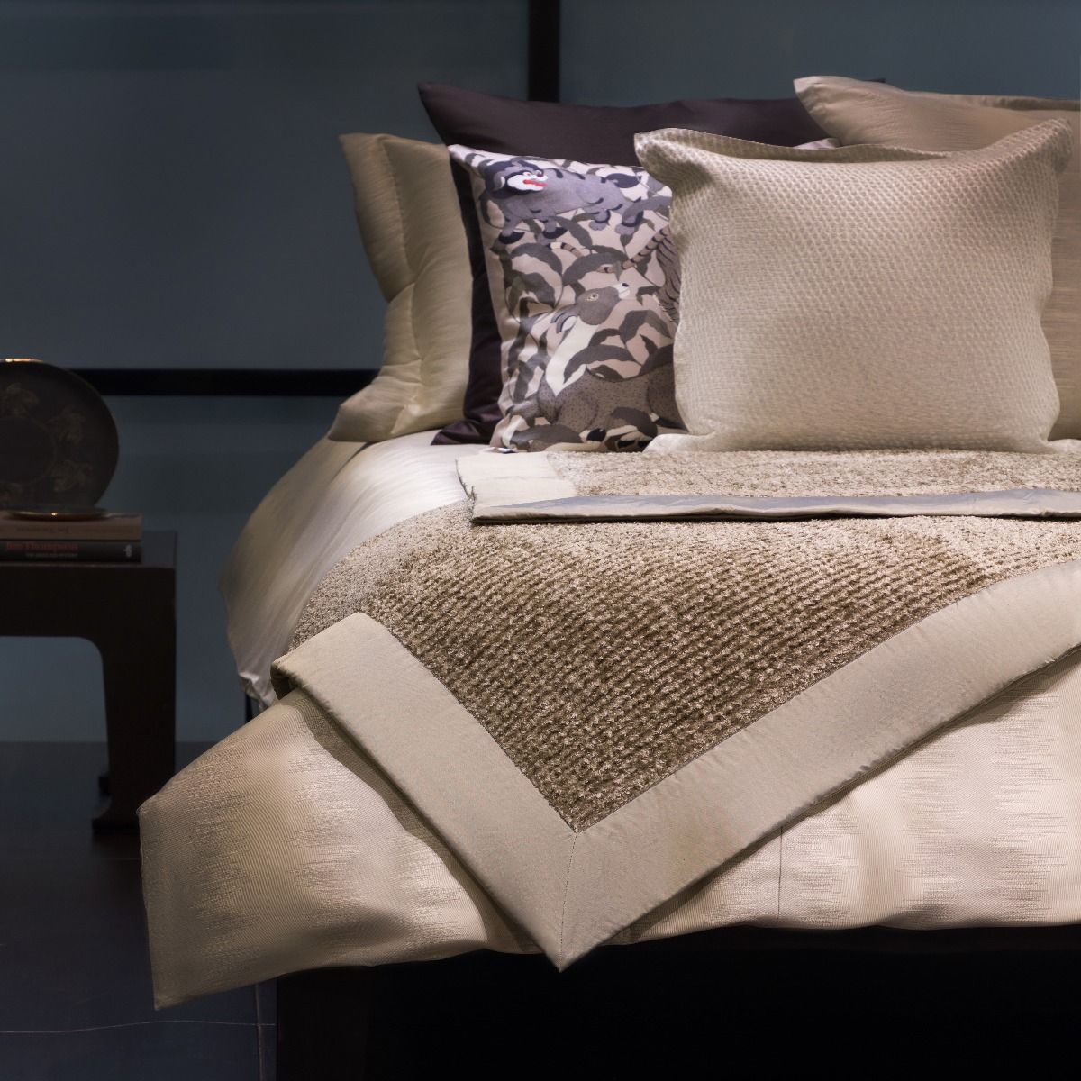 Chenille Silk Blanket - Grey