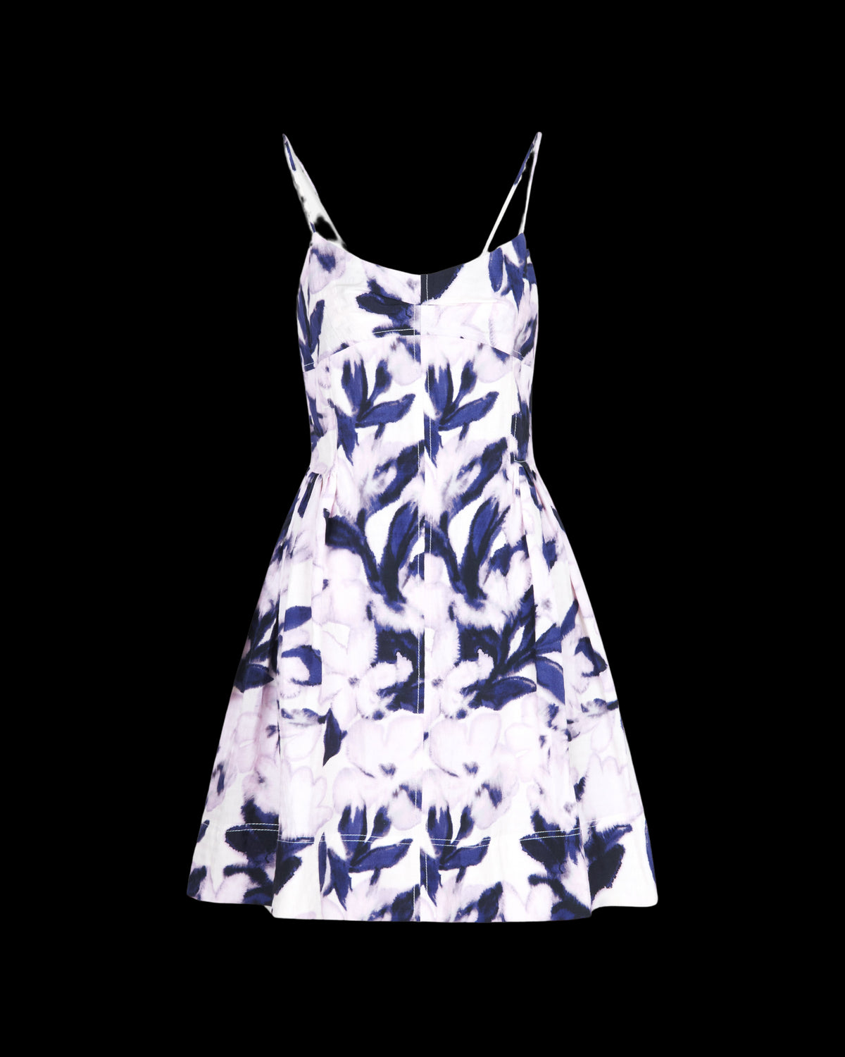 Gellar Dress in Lilac/Off White Multi