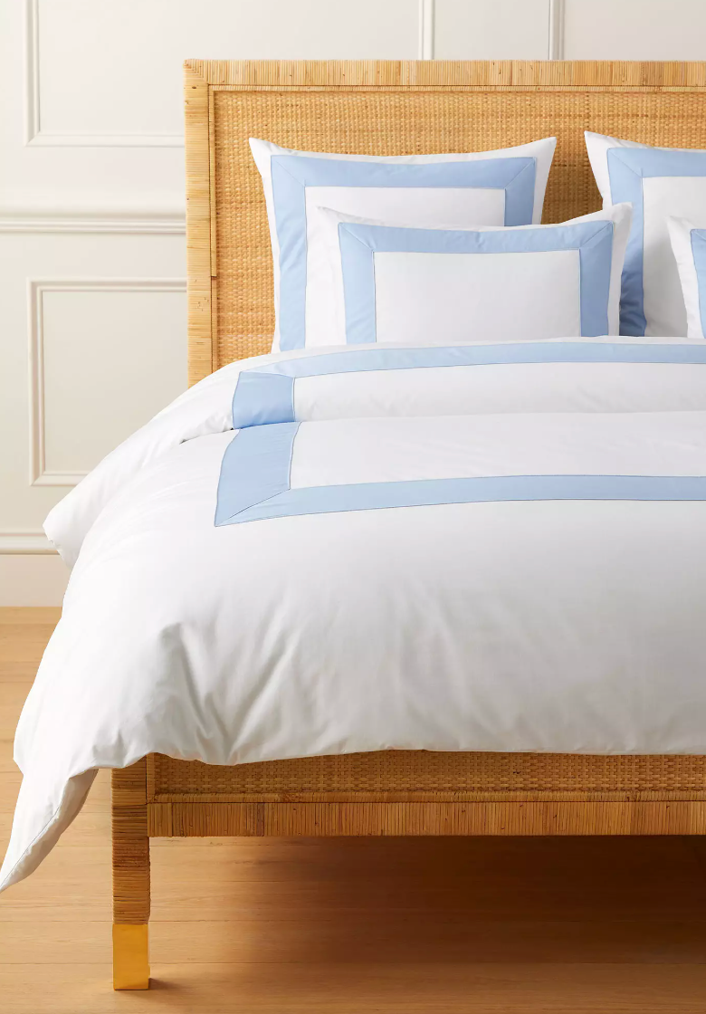 Beach Club Border Percale Duvet Cover