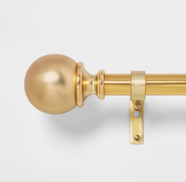 Adjustable Brass Curtain Rod
