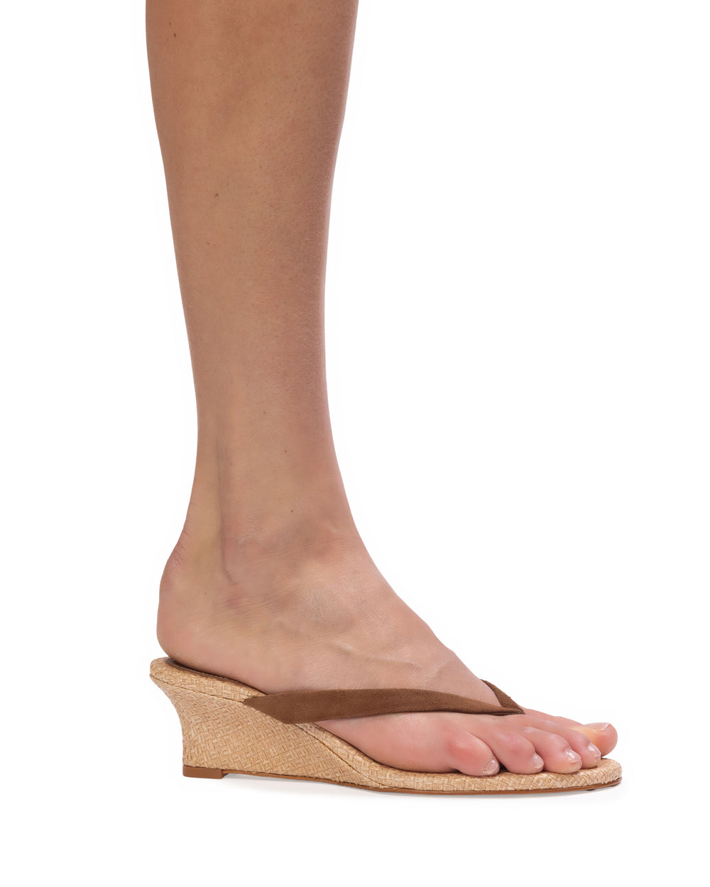 Easy 50 Mule in Raffia/Bourbon Suede